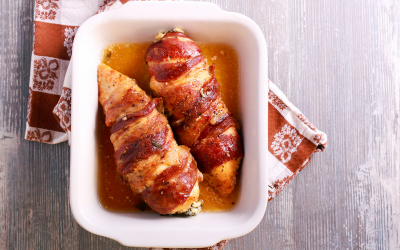 Easy Bacon Wrapped Chicken